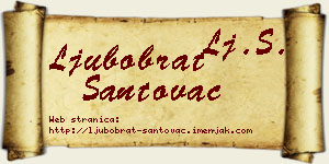 Ljubobrat Santovac vizit kartica